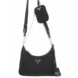 Prada ReEdition 2005 ReNylon Chain Shoulder bag Black